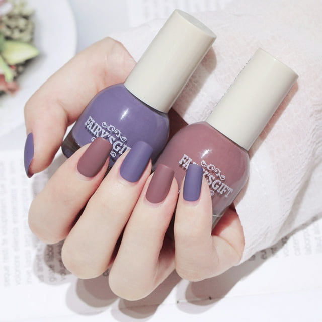 10ml Matte Nail Polish Water-proof Dry Quickly Resin Matte Nail Polish Set for Beauty