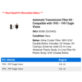 thumbnail image 2 of Automatic Transmission Filter Kit - Compatible with 1993 - 1997 Eagle Vision 1994 1995 1996, 2 of 2
