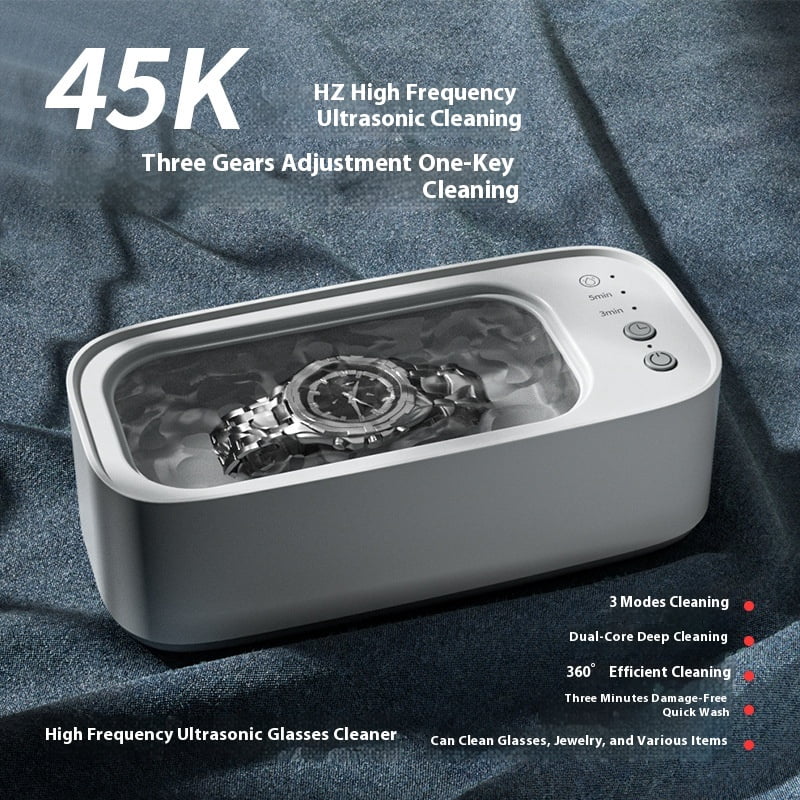 Ultrasonic Jewelry Cleaner,45khz Professional Ultrasonic Cleaning Machine for Jewelry Eyeglasses Watches Rings(Dark Green)