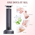 thumbnail image 5 of Electric Foot Callus Remover, Upgrade 2 in 1 Electric Foot File with Grinder Heads, Adjustable Foot Sander Pedicure Tools for Feet Dead Skin with Display and Base (Black), 5 of 6