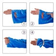 thumbnail image 7 of Winthome Blanket with Sleeves, Gift for Women Men Adult, Soft and Cozy Wearable Blanket with Elastic Cuffs, Hook and Loop Fastener / Blue 55*78.7'' XL, 7 of 7