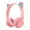 Pink, variant on Kids Headphones, Cute Cat Ear Wireless Headphones, over on Ear Bluetooth 5.0 Game Headset for Kids Adults with Microphone, Purple