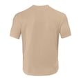 thumbnail image 5 of Leey-World Men's T-Shirts Men's Big & Tall Heavyweight Crew Neck Short Sleeve Tee Big-Tall(Khaki,L), 5 of 9