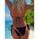 thumbnail image 5 of Trajes de baño para mujer Traje de baño de bikini sólido con almohadilla para el pecho para mujer Traje de baño dividido Bañador y faldas de baño Trajes de baño de 3 piezas para mujer, 5 of 6