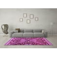 thumbnail image 3 of Ahgly Company Indoor Round Abstract Purple Modern Area Rugs, 8' Round, 3 of 4