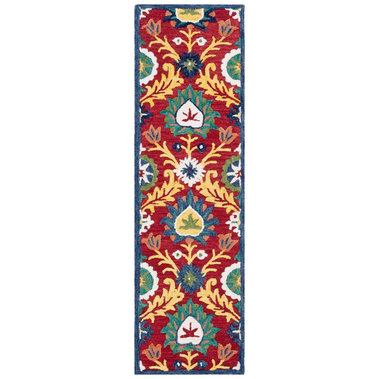 SAFAVIEH Blossom Cantor Floral Area Rug, Red/Yellow, 8' x 10'
