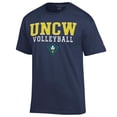 thumbnail image 2 of Men's Champion  Navy UNC Wilmington Seahawks Icon Logo Volleyball Jersey T-Shirt, 2 of 3
