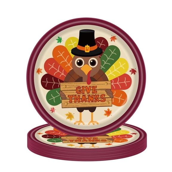 24PCS Thanksgiving Cutlery Set Party Balloon Party Supplies For Birthday Party (Color1)