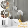 thumbnail image 1 of Xihbxyly Soporte de Pared para Trapeador, Adhesivo Fuerte, Sin Perforaciones, Antideslizante, Organizador Que Ahorra Espacio, Multiusos para El Hogar, La Cocina y El Garaje, Fácil Instalación, Incluy, 1 of 7