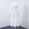 thumbnail image 4 of Boho Maxi Dress with Embroidery (L, White), 4 of 6