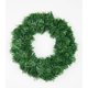 thumbnail image 1 of Nvzi Corona navideña artificial de 15,75 pulgadas para puerta principal, con bola navideña decorativa y un lindo lazo para pared, chimenea, habitación o exterior, color verde., 1 of 1