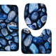 thumbnail image 4 of Juego de alfombras de baño con estampado de piedra 3D, alfombrillas de baño antideslizantes, alfombrillas decorativas para asiento de inodoro, alfombra 3 piezas seitruly JJ25267-07, 4 of 5
