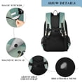 thumbnail image 4 of FORMRS Unisex School Backpack 17" Student Travel Bag with Laptop Compartment, Black Cat, 4 of 7