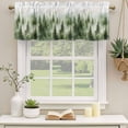 thumbnail image 3 of Green Mist Forest Valances for Windows, Foggy Mountain Tree Nature Landscape Light Filtering Kitchen Curtains, Rod Pocket Window Valance Curtains for Living Room Bedroom, 54" W x 18" L, 2 Panels, 3 of 9