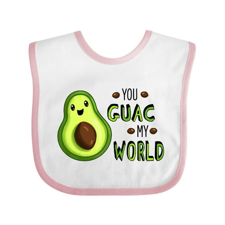 

Inktastic You Guac My World with Cute Avocado Gift Baby Boy or Baby Girl Bib