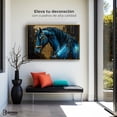 thumbnail image 3 of Cuadro Decorativo Canvas Revolution Elegancia Azul Oro 90x60 Marco dorado, 3 of 3