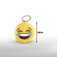 thumbnail image 5 of Emoji Keychain Round Faces Set of 10 - Cute Sweet Soft & Plush Yellow Pillow Keychains - Durable Metal Hook Ring - Funny Children Party Favors - Easy Installation on Backpacks, Purses, Phones & Stuff, 5 of 14