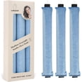 thumbnail image 1 of Jumbo Satin Flexi Rods for Heatless Overnight Curls, Soft No-Heat Hair Styling Tools for All Hair Types, 3pcs Blue, 1 of 6