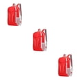 thumbnail image 1 of kurtrusly 1/2/3/5 Sac à Dos de Randonnée en Nylon Imperméable et Durable pour un Voyage Pratique Rendant Facile à Plier Rouge 3PCS, 1 of 6