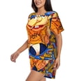 thumbnail image 2 of Lsque Sml Jeffy Women's Short-Sleeved Pajama Set - 2 Piece Soft and Lightweight Sleepwear Set-X-Large, 2 of 9