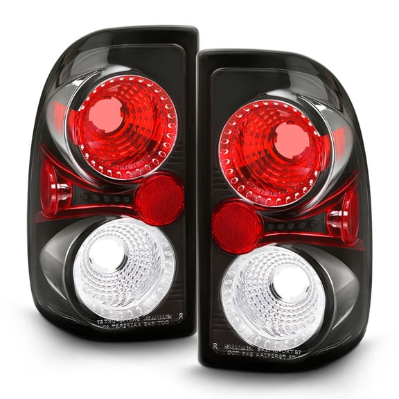 97-04 Dodge Dakota Black Tail Lights Lamps Left Right Pair Sets Aftermarket Sets
