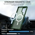 thumbnail image 6 of DUEDUE for Samsung S22 Ultra Case Compatible with Mag-Safe, Magnetic Translucent Matte Slim Shockproof Cover Case for Galaxy S22 Ultra 6.8", Green, 6 of 8