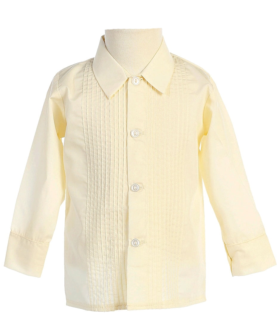 G111 Gino Giovanni Formal White Dress Shirt for Boys From Baby to Teen 