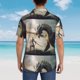 thumbnail image 4 of Fotbe Swordsman Cool Dragon Camisa Hawaiana para Hombre Unisex – Camisa Casual de Verano con Botones de Manga Corta de Algodón y Lino,Small, 4 of 7