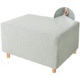 thumbnail image 1 of LUXUR Footrest Elastic Stretch Square Dustproof Footstool Cover Slipcover Protective Rectangle Chair Ivory Block -lift Flower Pedal S Code, 1 of 2