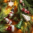 thumbnail image 3 of HAZIUA Vintage Traditional Christmas Ornaments Glass Set of 9 Christmas Home Decor 8.7*4.9 in Khaki, 3 of 8