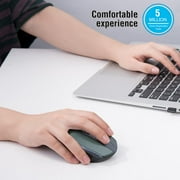 Cimetech Wireless Mouse, 2.4G Ergonomic Optical Mouse, Slim Silent Mouse with USB Receiver and 3 Adjustable DPI Cordless Computer Mouse for Laptop, Desktop, MacBook ,PC and Home Office-Dark Green