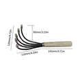 thumbnail image 2 of Yiaieng Hand Cultivator, 5-Claw Rake Garden Hand Rake Tool with Wooden Short Handle Garden Tools, 2 of 10