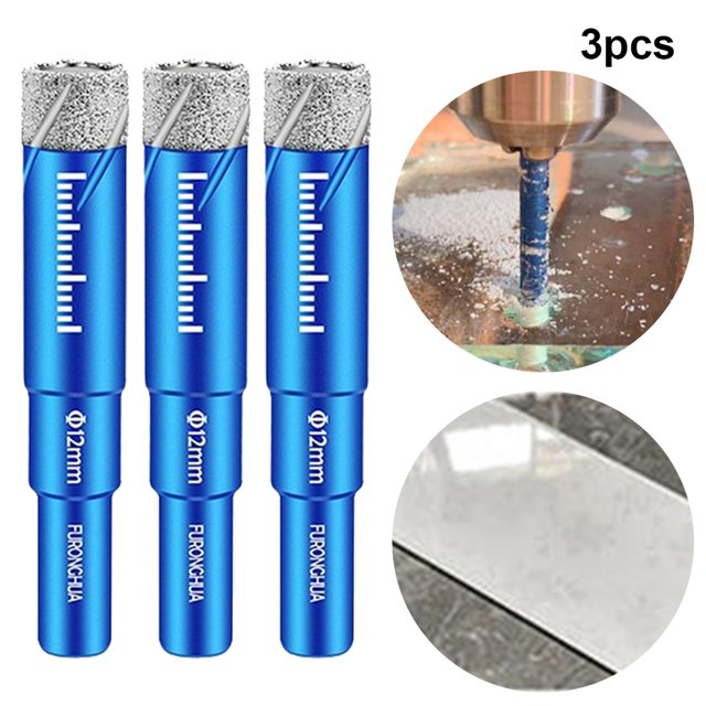 Likrtyny Cortador Perforadora Brocas Secas Diamante Soldado para Granito (12 Mm)