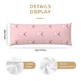 thumbnail image 2 of KLL Ultra Soft Microfiber Body Pillow Cover/Pillowcases 20"x54" with Hidden Zipper Closure-Pig Polka Dot, 2 of 5