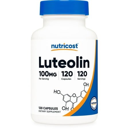 Nutricost Luteolin 100mg 120 Capsules - Non-GMO  Gluten Free Supplement
