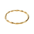 thumbnail image 1 of Brazalete Pulsera Oro Laminado Diseño Bambú Rígido, 1 of 8