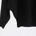 thumbnail image 4 of Ladies Pullover Off The Shoulder Bat Sleeves Loose Sweater Solid Sweater Knitted Tops, 4 of 4