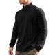thumbnail image 4 of pstuiky camisas de manga larga para hombre, Sudadera informal holgada de cuello alto con media cremallera y manga larga para hombre tops de invierno para hombre s, 4 of 8
