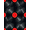 Black Red, Pattern 1, variant on ODIKA 8'x10' Washable Area Rug Non-Slip Chair-Friendly Mat Record Retro Vinyl Phonograph Disc Motif Round Concentric Shaped for Dining Room, Large Office, Lounge