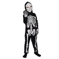 thumbnail image 1 of RV Disfraz de calavera de Halloween para niños, disfraz de juego de rol de calavera fantasma, tema de Cosplay, disfraz de fantasma para graduación, traje de una pieza para niños de 130-140cm Rojo Verde, 1 of 5