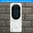 thumbnail image 6 of Solar-Powered Wireless Doorbell - 52 Melodies, Remote Control, IP64 Waterproof, 300m Range, White ABS, Energy-Saving for Home/Office (Includes Host, Bell, Mounting Kit), 6 of 7