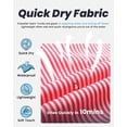 thumbnail image 2 of Bañador maamgic Quick Dry Shorts de baño para hombre, color rojo, talla XS, 2 of 9