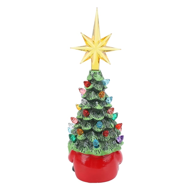 Decoración Del Gnomo Del árbol De Navidad, Gnomo De Resina De Navidad Iluminado Decorativo Colorido Innovador Lindo Para El Hogar