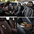 thumbnail image 4 of Binienty Horse Car Seat Covers Full Set 14 Pieces Automotive Interior Set Easy to Install Auto Seat Covers & Accessories With Matching Steering Wheel Cover Arm Rest Pad Washable Fabric, 4 of 8