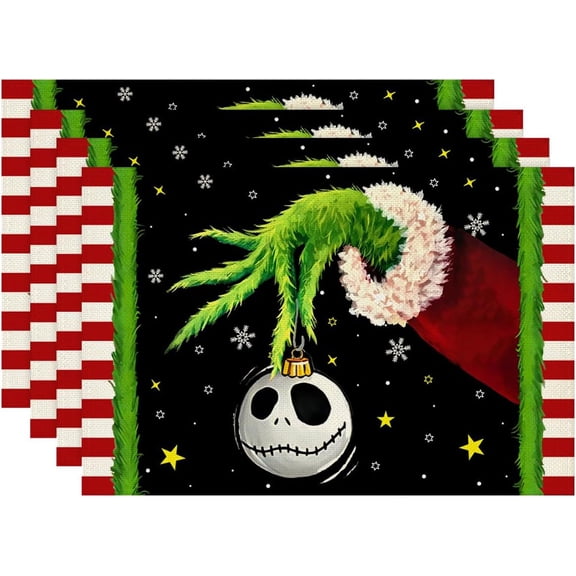 Christmas Placemats Table Mats Christmas Decor and Decor New Year Xmas Decor Christmas Decorations for Party