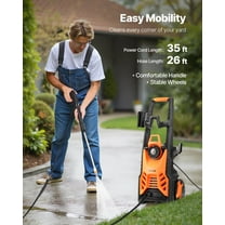 Powerful Electric Pressure Washer 4500 PSI Max 3.2 GPM with Adjustable Spray Pressure