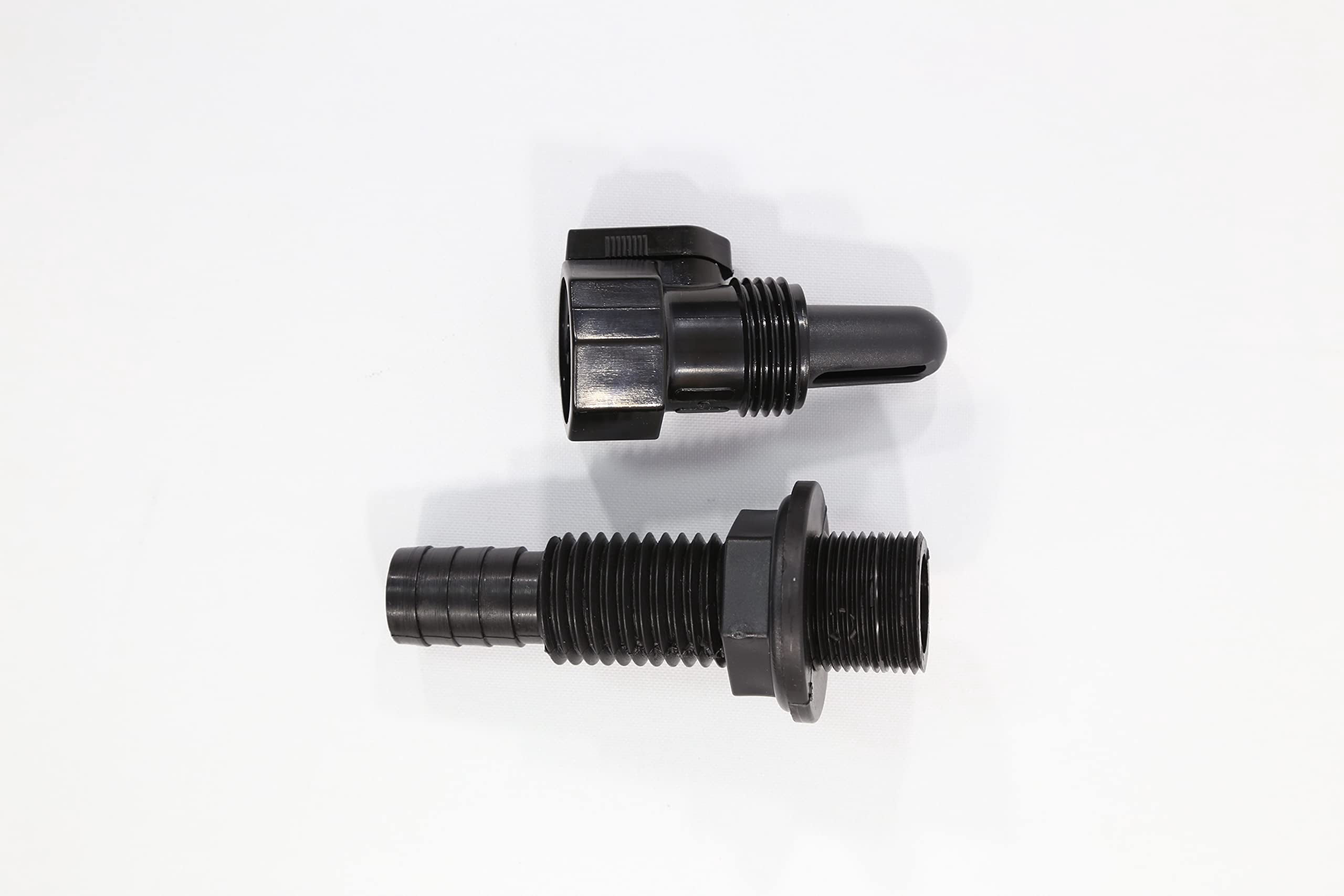 T-M Marine 90-Degree Cockpit Scupper Drain - White