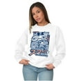 thumbnail image 4 of Angry Smurf Cartoon Manga Mashup Sweatshirt for Men or Women Brisco Brands L, 4 of 6