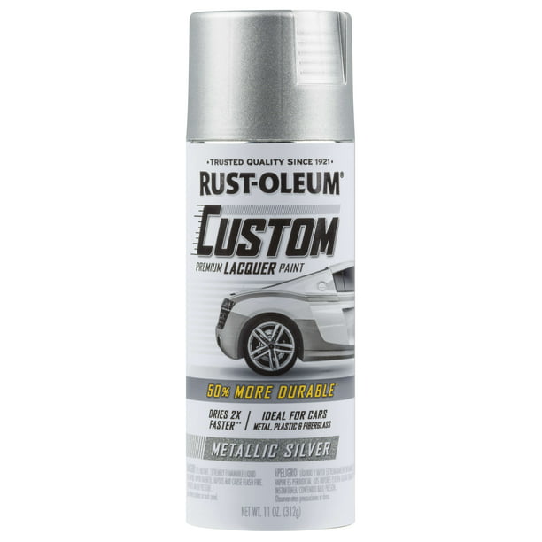 Metallic Silver Rust Oleum Automotive Custom Lacquer Spray Paint 11 Oz Com - Rustoleum Wheel Paint Colors