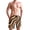 Abstract Decorative Wavy, variant on Dailycode Men's Quick Dry Swim Trunks Beach Shorts Casual Summer Board Shorts with Pockets, Snow Mountain with Aurora